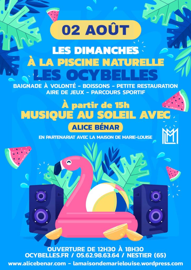 concert au bord de l'eau dans les Pyrénées...